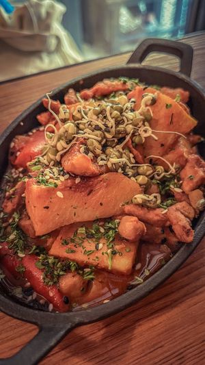 Soy chunk stew (dervish dish)  at Dervish in Berlin