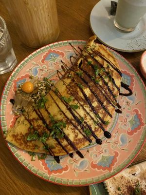 I also shared this phenomenal mungbean pancake   at Dervish in Berlin