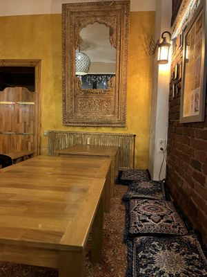 Floor seating  at Dervish in Berlin