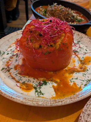 Dulma (stuffed pepper) at Dervish in Berlin