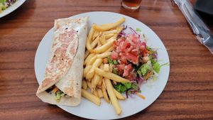 Burrito vegano at El Rio  in La Fortuna