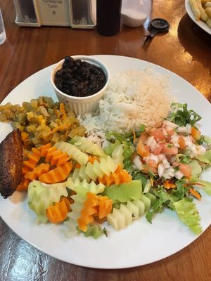 Casado vegetariano   at El Rio  in La Fortuna