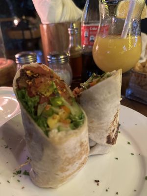 Vegan wrap  at El Wagon in Manuel Antonio