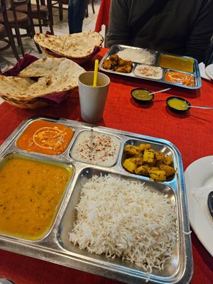 Vegetarian Thali at Indian Curry in Da Nang
