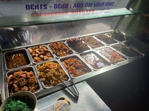 Com chay choices   at Vinh An Chay in Ho Chi Minh City