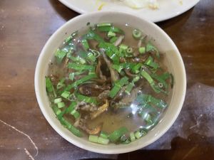 Free soup   at Vinh An Chay in Ho Chi Minh City