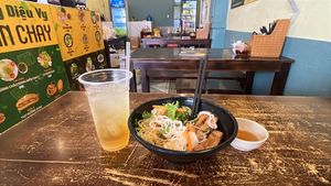 Delicious lunch!  at Vinh An Chay in Ho Chi Minh City