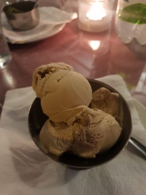 Vegan ice cream at Luigi's in Grand Baie