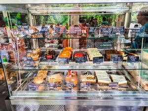 The selection of pastries one day at La Maison (some are vegan) at La Maison in Berlin