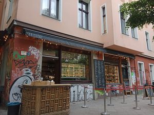 The bakery window around the corner :) at La Maison in Berlin