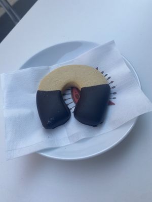 Vegan chocolate horseshoe cookie   at Sorelle Fontebasso Patisserie in Pescara