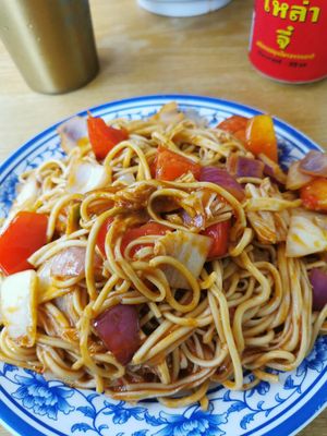 The only vegan option at Lanzhou Noodles in Pattaya