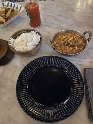 Chickpea masala   at Pesona Lounge Trawangan in 