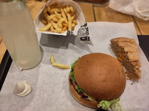 The same food unpacked. at Veggie's Corner in Besancon