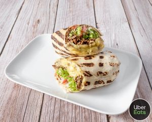 Kebab with extra "cheese" at Veggie's Corner in Besancon