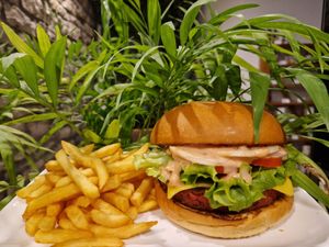 Petit Formule (sandwich + fries) at Veggie's Corner in Besancon
