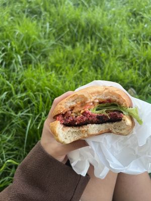 summer burger  at Veggie's Corner in Besancon
