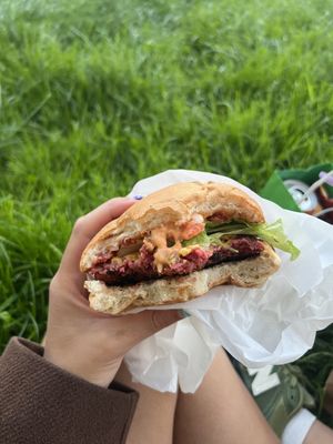 summer burger   at Veggie's Corner in Besancon