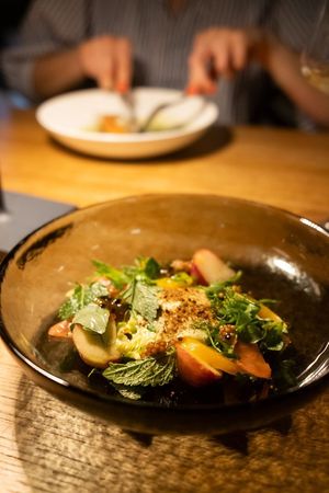 Pea Mousse at Restaurant Im Künstlerhaus in Stuttgart