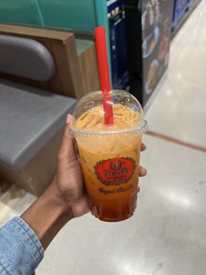 Thai tea vegan with jelly  at ChaTraMue in Bangkok