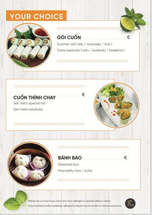  at Sen Việt Vegan Restaurant in Helsinki