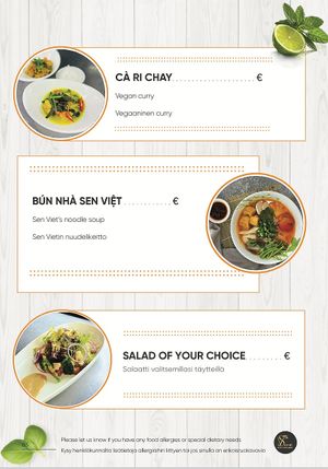  at Sen Việt Vegan Restaurant in Helsinki