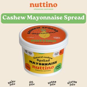Experience the true essence of classic French cuisine with our NEW Gourmet Cashew Mayonnaise—a rich and creamy delight made entirely from cashews.  at Nuttino in Dubai