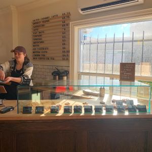 The cookie counter    at Nofa's Coffee in Toronto