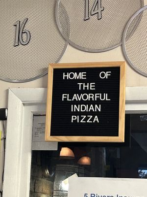 The sign don’t lie   at Pizza Twist in Plainfield