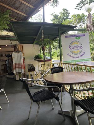 Sign out front   at Sanito in Punta Uva