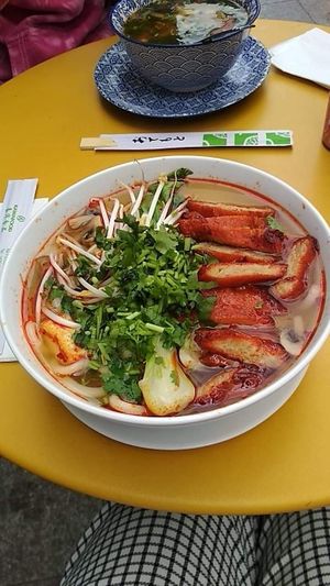 Udon with seitan at VEGE Kitchen in Warsaw