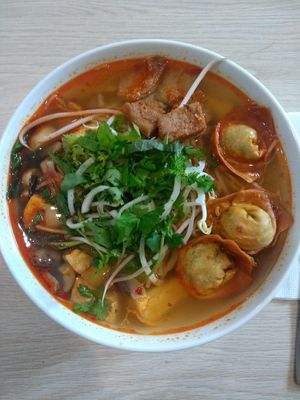 Wonton Soup at VEGE Kitchen in Warsaw