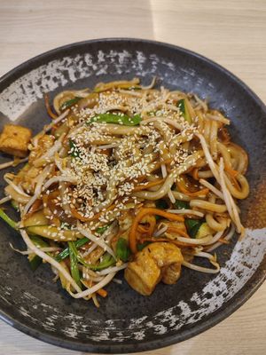 Udon with tofu at VEGE Kitchen in Warsaw
