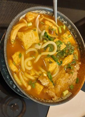 Katsu curry udon at VEGE Kitchen in Warsaw