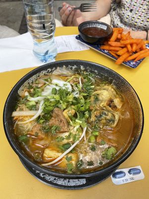 Wonton soup  at VEGE Kitchen in Warsaw