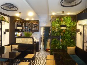 Seating area at VEGE Kitchen in Warsaw