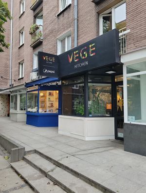 Outside at VEGE Kitchen in Warsaw