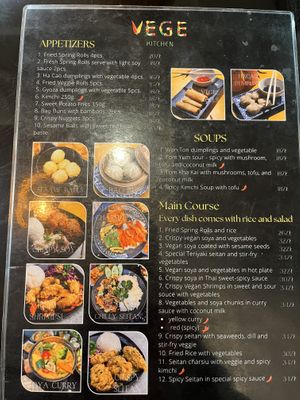 Menu - April25  at VEGE Kitchen in Warsaw