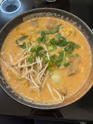 Laksa - portion was too big for me to finishh  at VEGE Kitchen in Warsaw