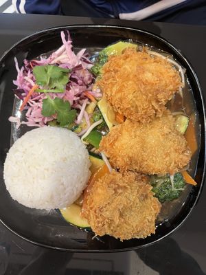 Crispy vegan soya & vegetables   at VEGE Kitchen in Warsaw