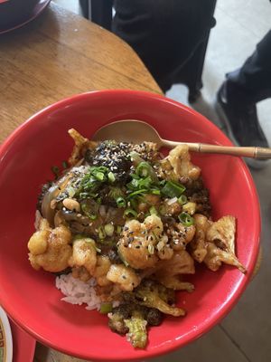 Arroz com brócolis e couve flor   at Panda Ya in Sao Paulo