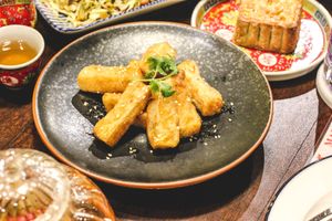 Crispy Tofu with Garcinia Sauce at Lhong Khao in Phuket