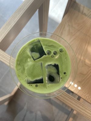 Matcha coconut water  #Veganuary at MTCH™ - Sukhumvit in Bangkok