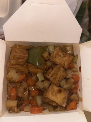 Kung pao tofu   at Chopsticks in Kent