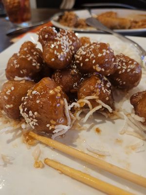 Crispy sesame tofu at Chopsticks in Kent