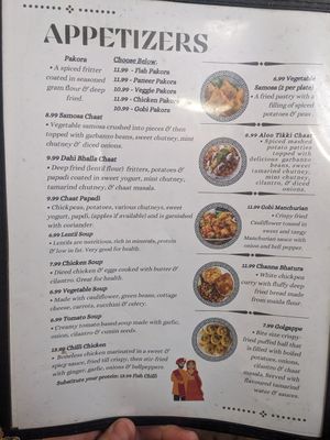 Appetizers not labeled vegan, have to ask at Haveli Indian Cuisine & Bar in Sparks