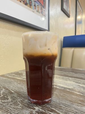 Thai iced tea with coconut milk   at Moo Dang in Reno