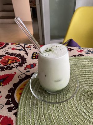 Matcha coconut latte  at Sweet Secret in Nha Trang