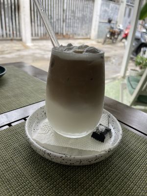 Almond milk latte   at Sweet Secret in Nha Trang