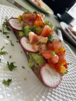 Salsa toast  at Sweet Secret in Nha Trang